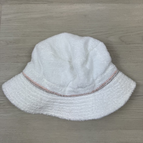Free People Movement Outward Bound Bucket Hat Terry Cloth White Summer Beach main image 6